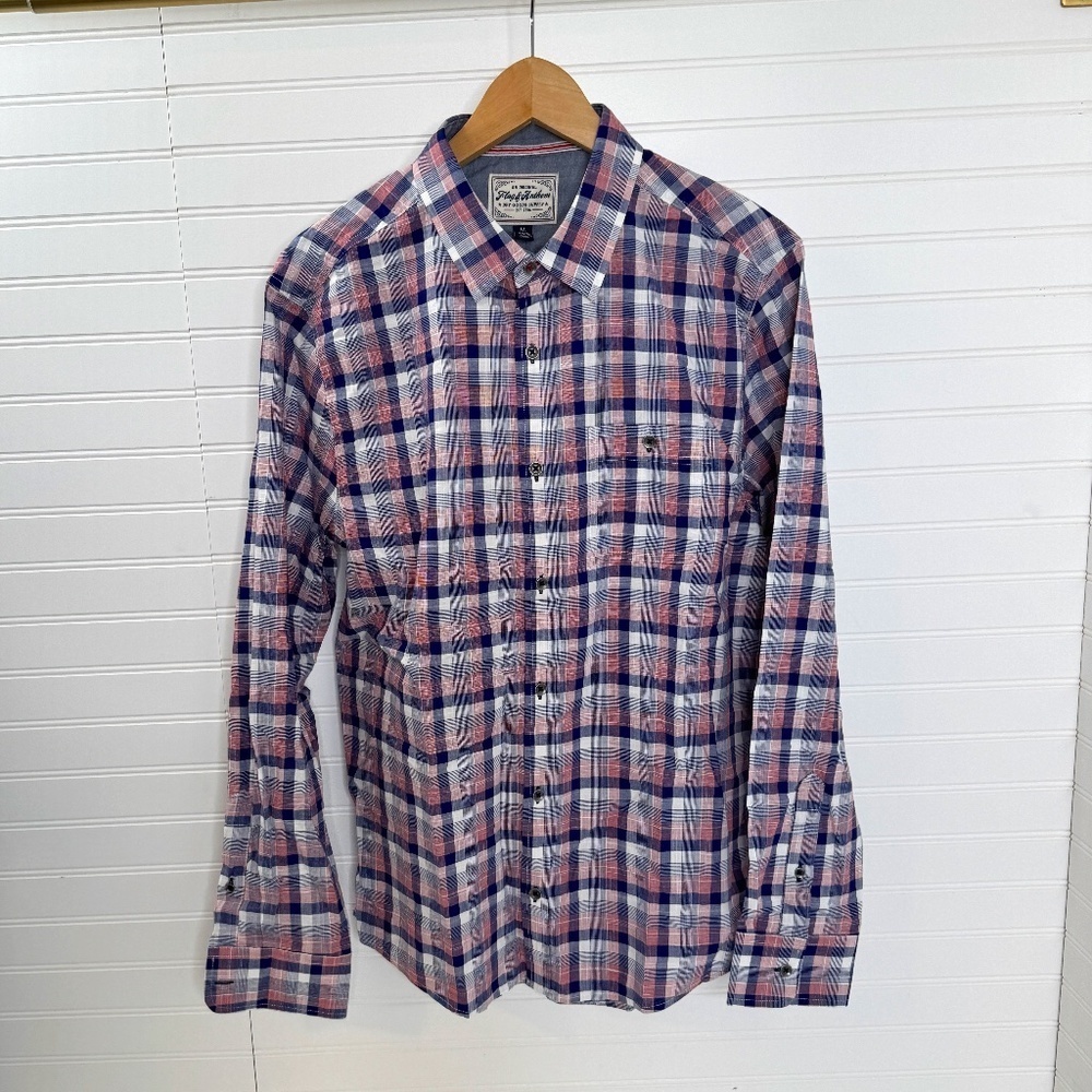 NEW Flag & Anthem Richardson Long Sleeve Button Front Shirt Medium
